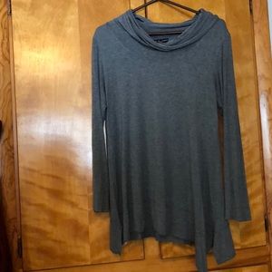 Cowl neck tunic top